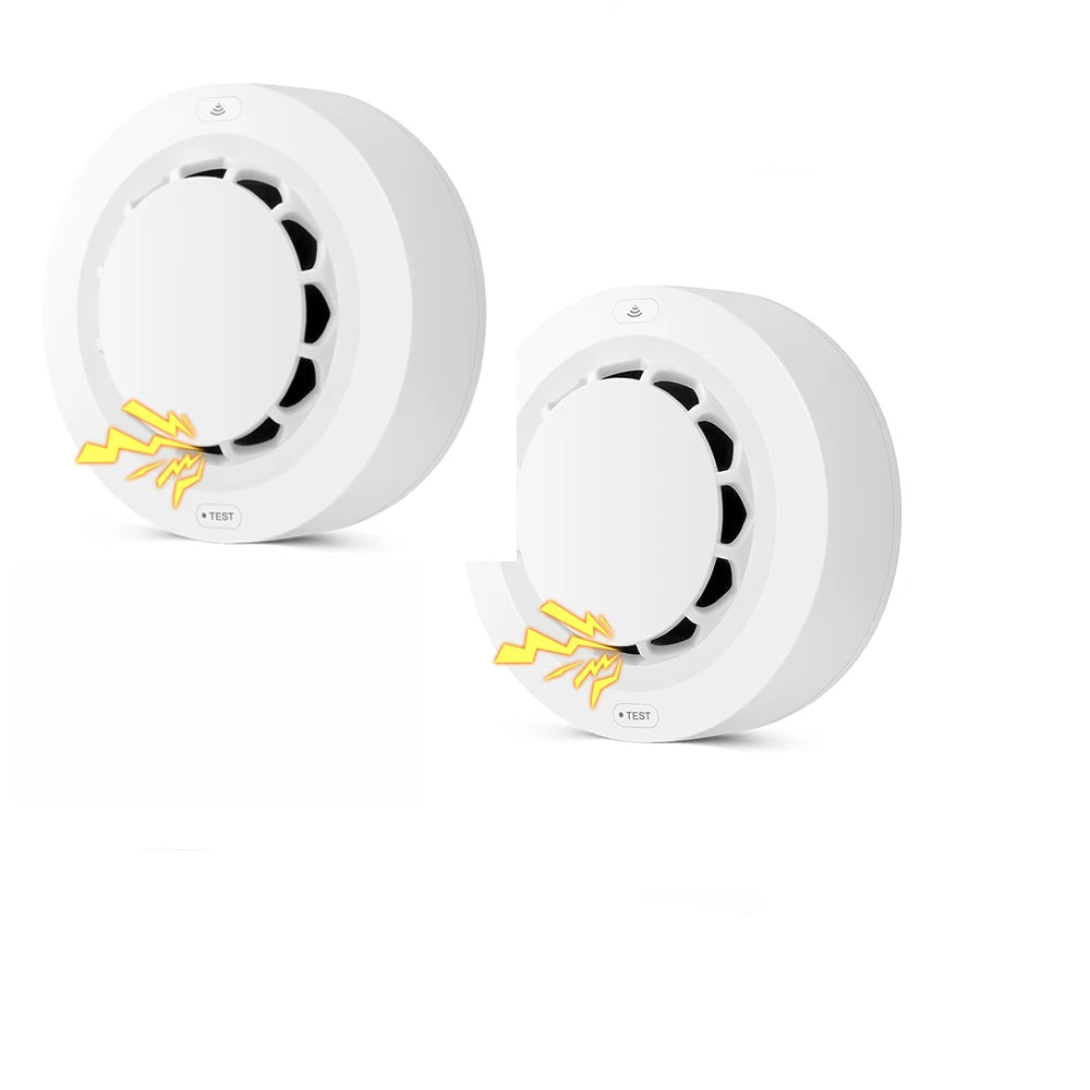Tuya WiFi/Zigbee Smoke Detector Photoelectric Sensor Fire Alarm Home Kitchen Security System Work With Smart Life APP