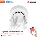 Tuya WiFi/Zigbee Smoke Detector Photoelectric Sensor Fire Alarm Home Kitchen Security System Work With Smart Life APP