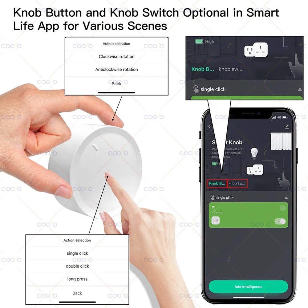 Zigbee Rotary Scene Control Knob