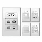 Delefu Brazil USB-C Wall Socket