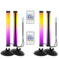 2 4 Light RGB Kit Smart LED Floor Lamp App Remote Control RGBIC Music Sync Timer for Gaming PC Computer Room Corner Lighting