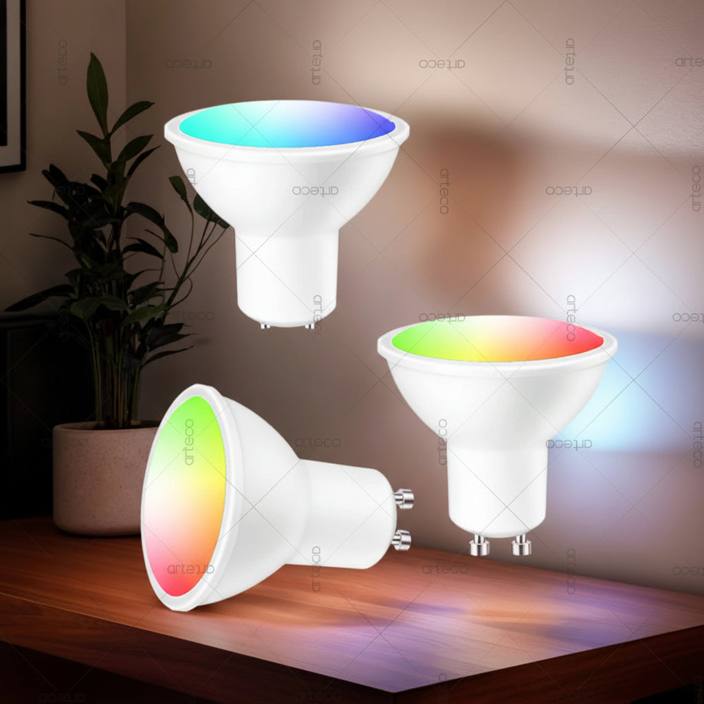 Tuya GU10 LED Bulbs WiFi Zigbee Bluetooth,RGB C+W White Dimmable Lamps ,Smart Life App Control Led Light Bulb,Voice Alexa Google