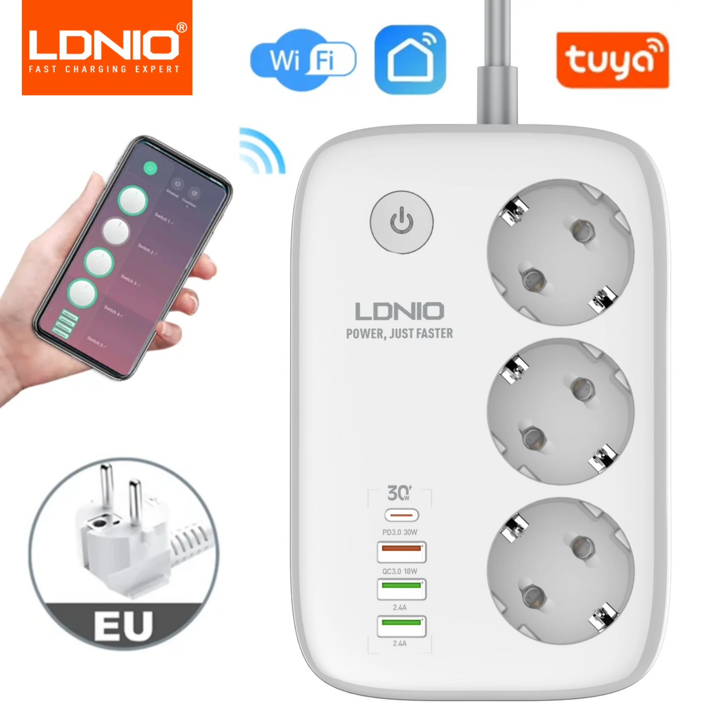 LDNIO WiFi USB Power Strip