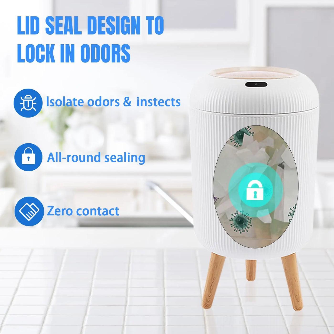 Motion Sensor Smart Trash Can