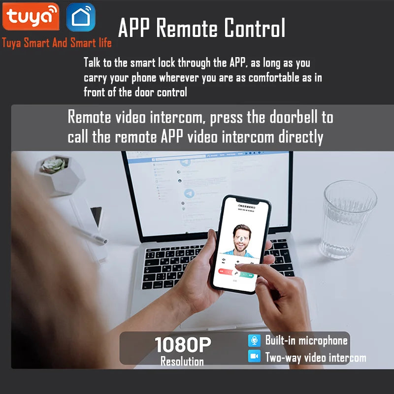 Tuya Camera Biometric Door Lock