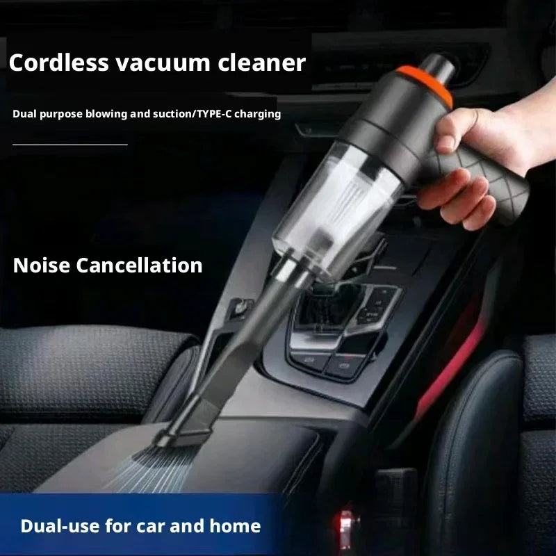 Cordless Handheld Home & Car Vacuum Cleaner 2-in-1 Blowing and Suction USB Rechargeable Small and Portable with Washable Filter
