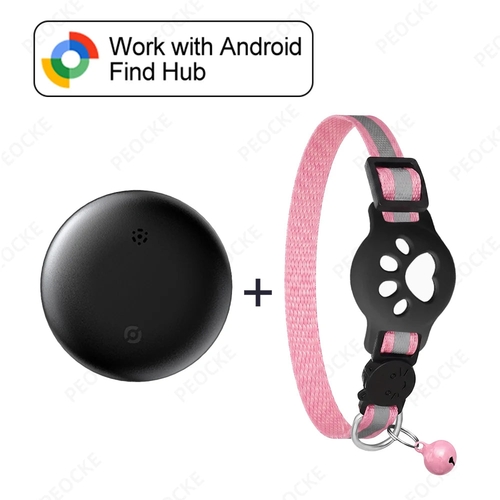 Cat Smart GPS Trackers Collar Anti-Lost Kitten Waterproof Tracker Adjustable Safety Buckle Reflective GPS Collar For Android