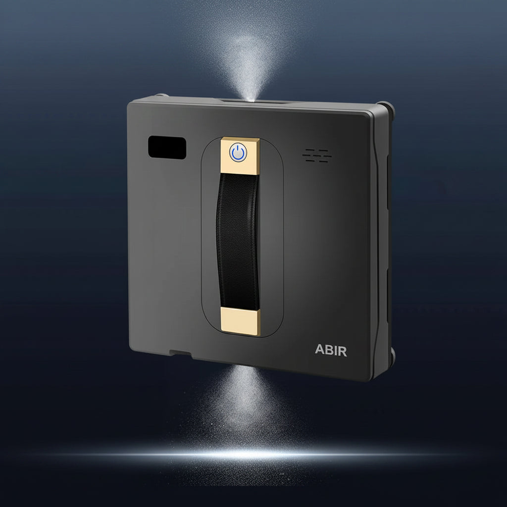 Robot Window Cleaner ABIR WD8,Dual Water Spray,Smart Memory,High Vacuum Suction, Laser Sensor, Home Wall Glass Cleaning Robot