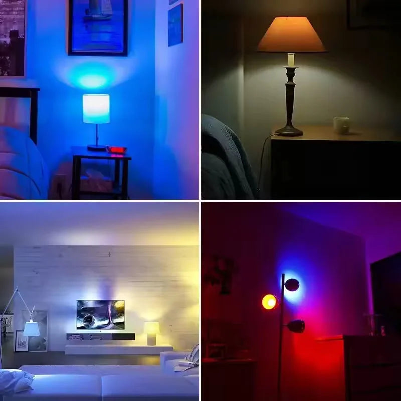 Smart Bulb E27 9W WiFi Bubble Dimmable LED Light Voice Control Bulb RGBCW AC100-240V Smart Life Bulb Support Alexa Google Home