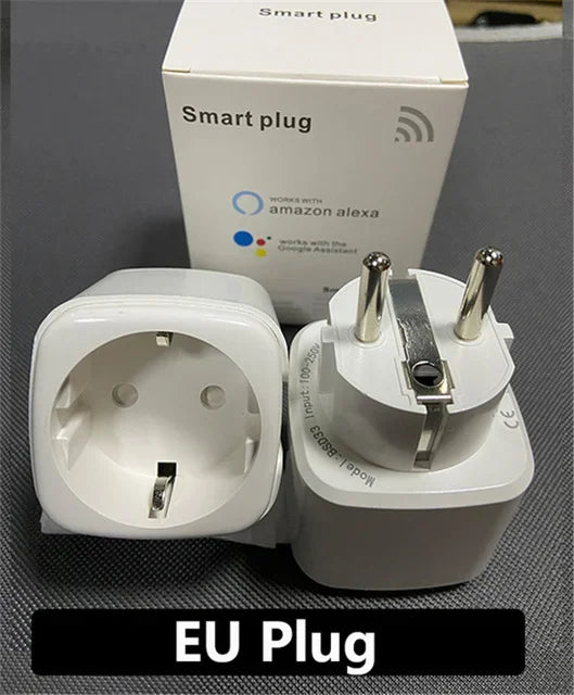 16A Tuya WIFI Plug Smart life Socket Outlet UK EU AU Brazil FR Israel IT Plug APP Remote Control Work For Alexa Google Assistant