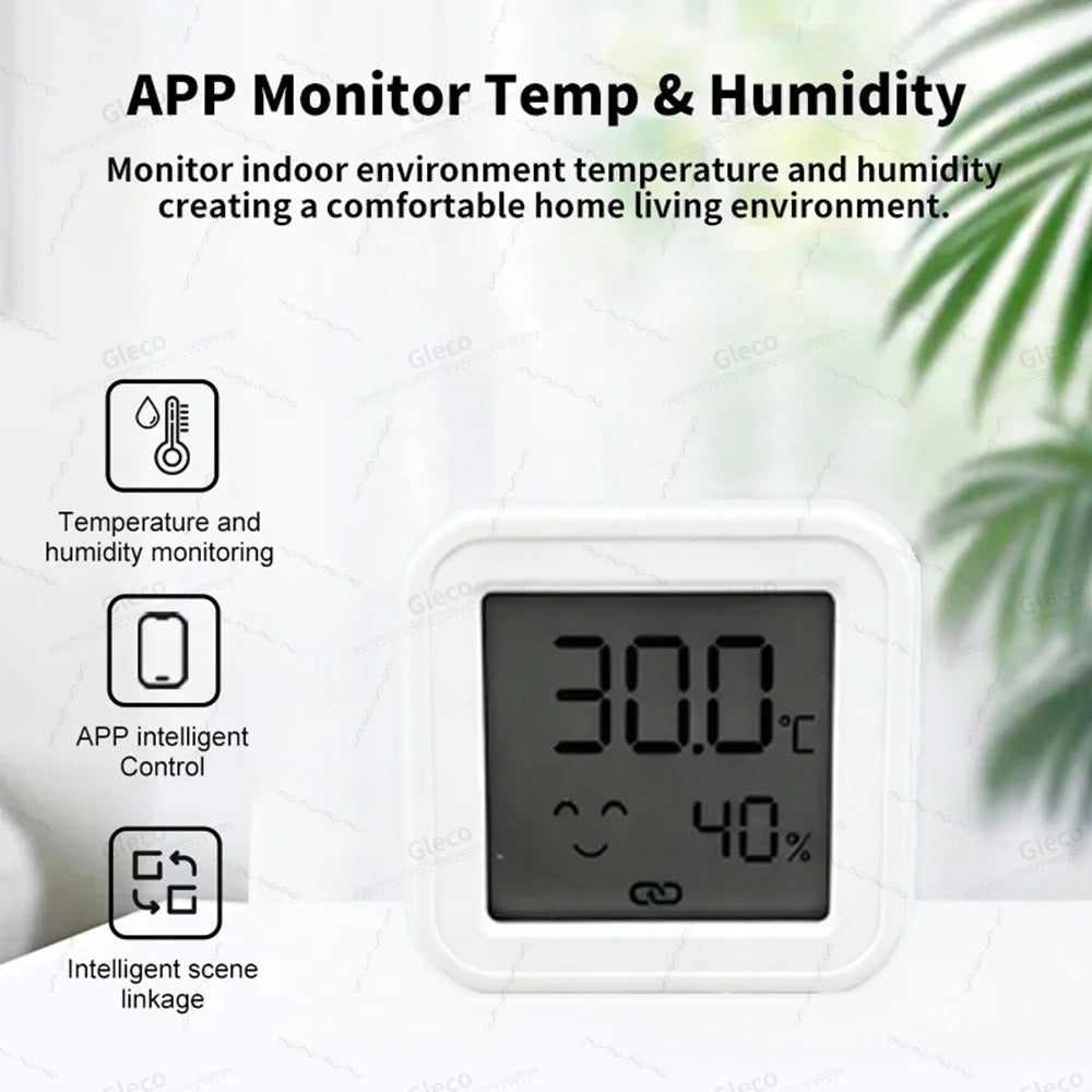 Zigbee 3.0 Temperature Humidity Sensor Detector With LCD Screen Hygrometer Thermomete For Tuya Z2M Home Assistant Automation