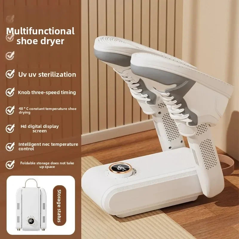 Foldable UV Electric Shoe Dryer