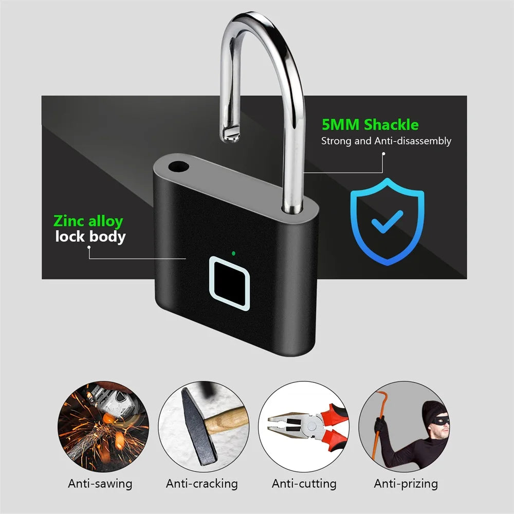 KERUI Waterproof Fingerprint Smart Padlock
