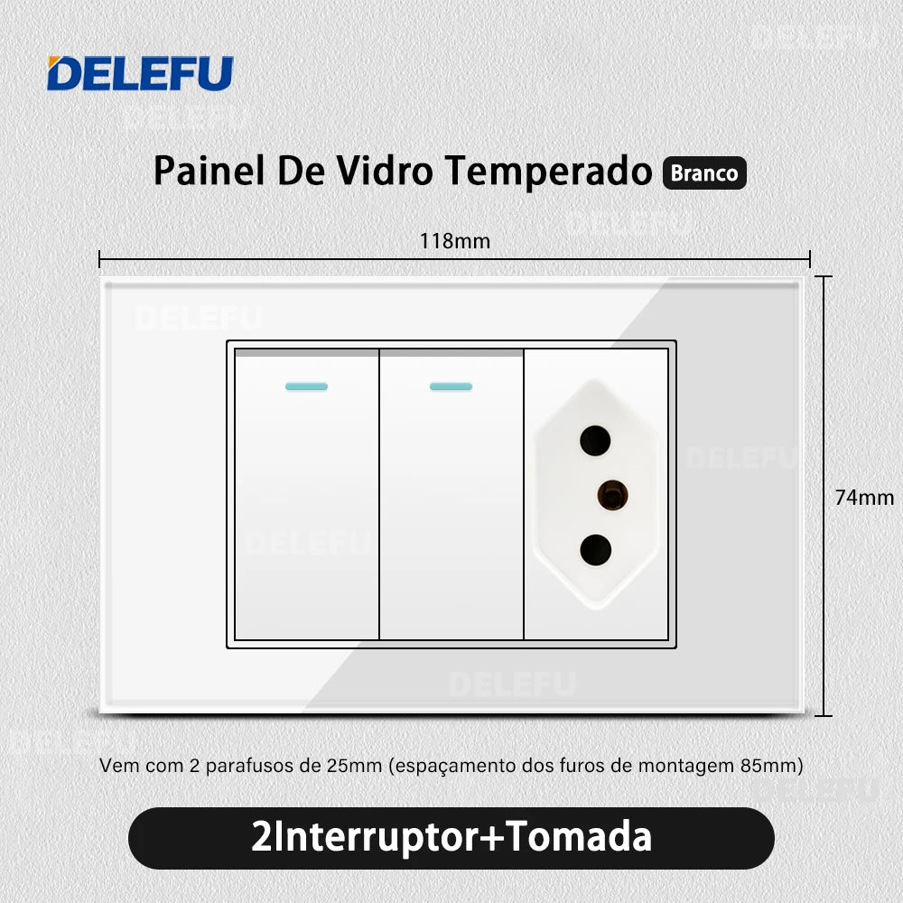 Delefu Brazil USB-C Wall Socket