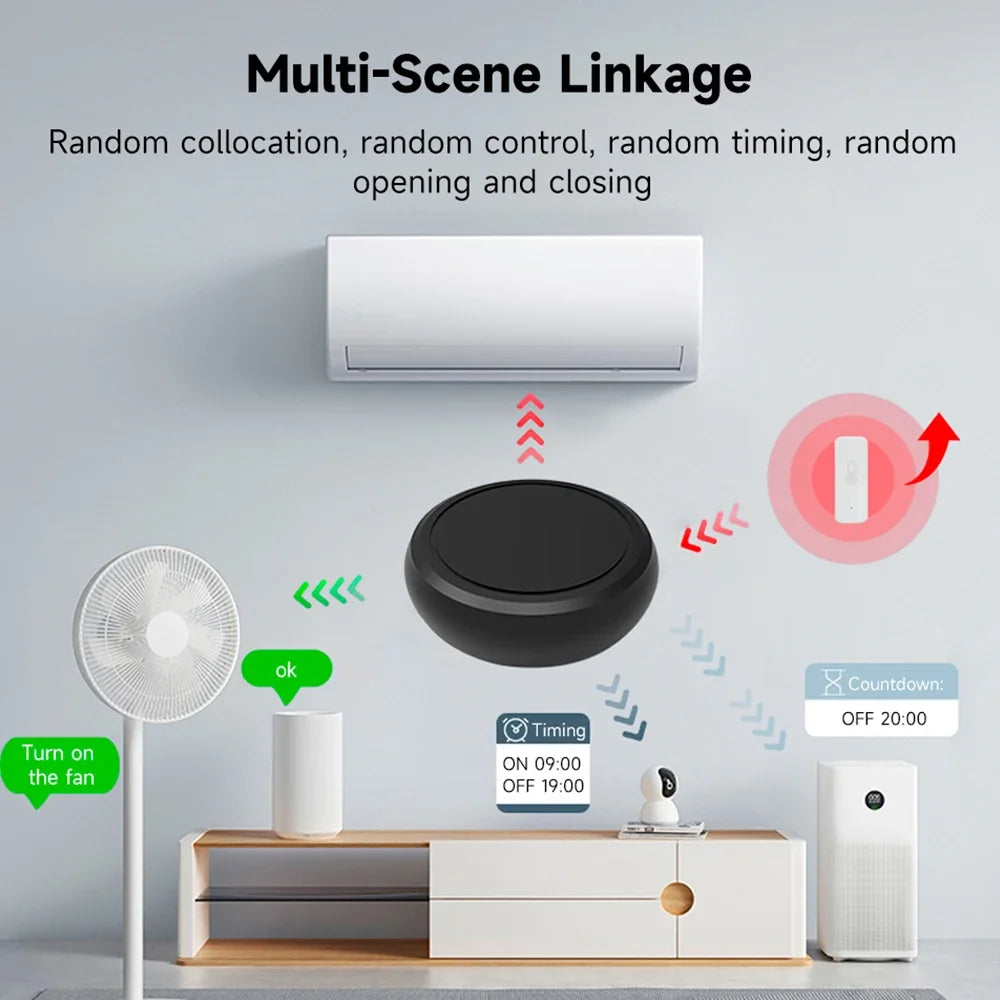 Tuya WiFi Smart IR Remote Control Smart Life APP Smart Home Remote Controller for TV DVD Air Conditioner AUD Works with Alexa