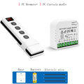 WiFi Tuya Smart Life 433Mhz Blind Curtain Switch with RF 5 Channels Remote for Electric Roller Shutter Google Home Alexa