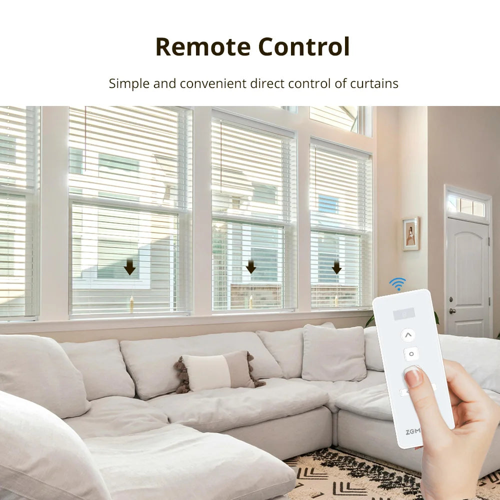Zemismart WiFi Electric Blind Motor Work with Tuya App For Honeycomb Curtain Aluminum Blinds Roman Shade Alexa Google Home