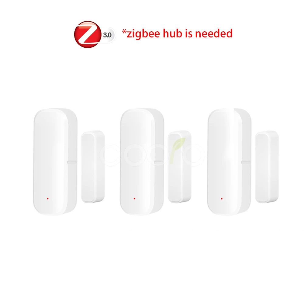 Tuya Zigbee 3.0 Door Window Sensor Burglar Magnetic Contact Open Close Detector Smart Home Security work with Hub Smart Life Z2M