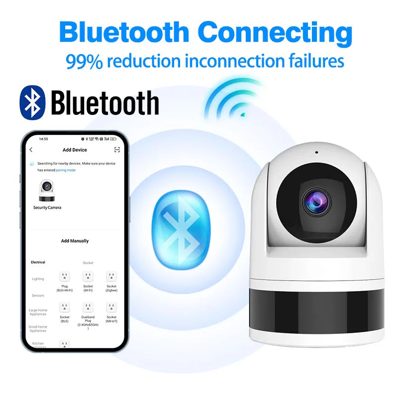 Tuya WiFi Camera 1080P Indoor Smart Life Security Camera Baby Monitoring Motion Tracking Sound Alarm Voice Intercom Night Vision