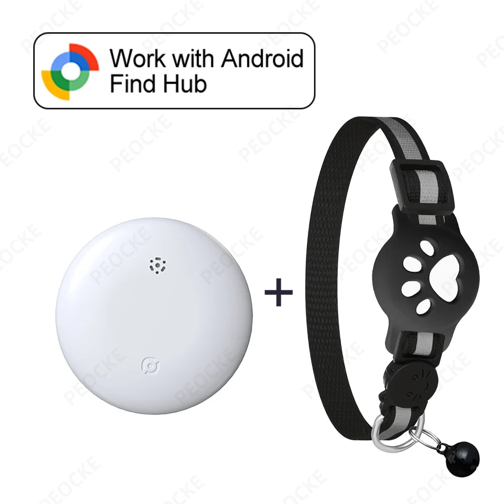 Cat Smart GPS Trackers Collar Anti-Lost Kitten Waterproof Tracker Adjustable Safety Buckle Reflective GPS Collar For Android