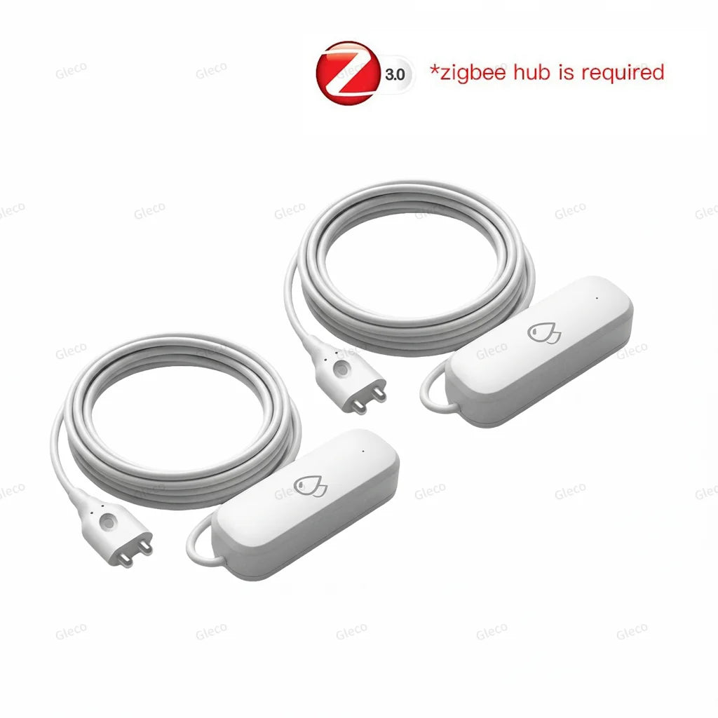 Tuya Zigbee Water Leak Sensor Flood Leakage Detector Smart Life Security Alarm APP Remote Monitoring For Home Automation Linkage