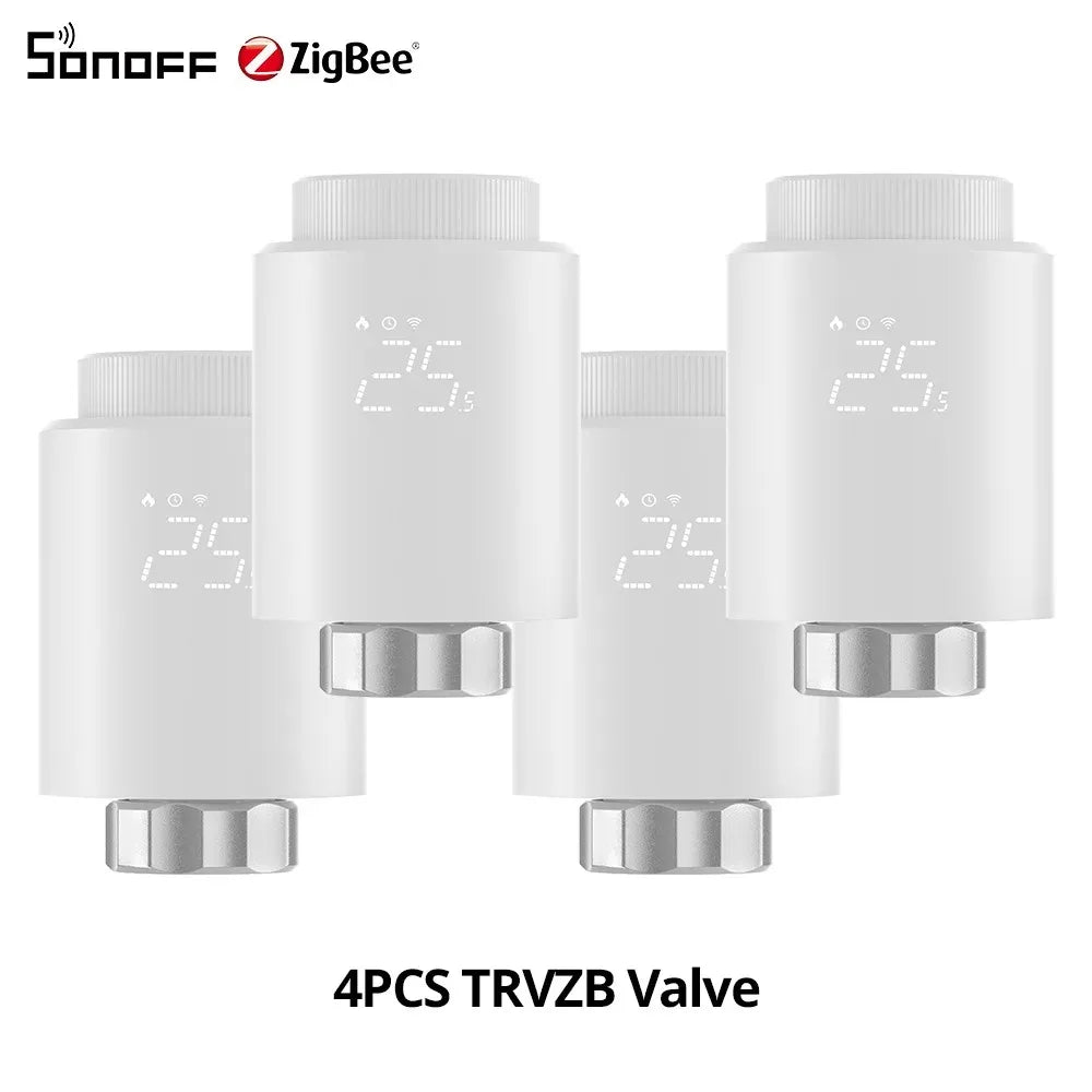 SONOFF TRVZB Zigbee Thermostatic Radiator Valve Dongle E Bridge P Temperature Controller Smart Home Automation Via Alexa Google