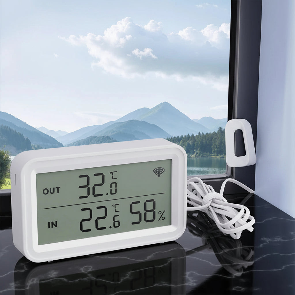 Tuya WiFi Temperature Humidity Sensor With External Probe APP Remote Control Thermometer Hygrometer Work With SmartLife Alexa