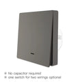MOES Smart Light Switch Tuya ZigBee No Neutral Wire No Capacitor Needed Smart Life 2/3 Way Works with Alexa Google APP Remote