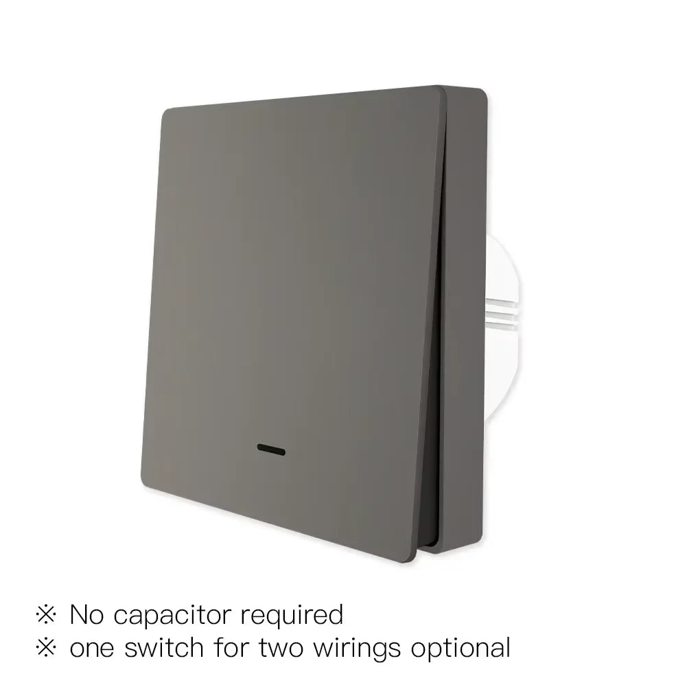 MOES Smart Light Switch Tuya ZigBee No Neutral Wire No Capacitor Needed Smart Life 2/3 Way Works with Alexa Google APP Remote