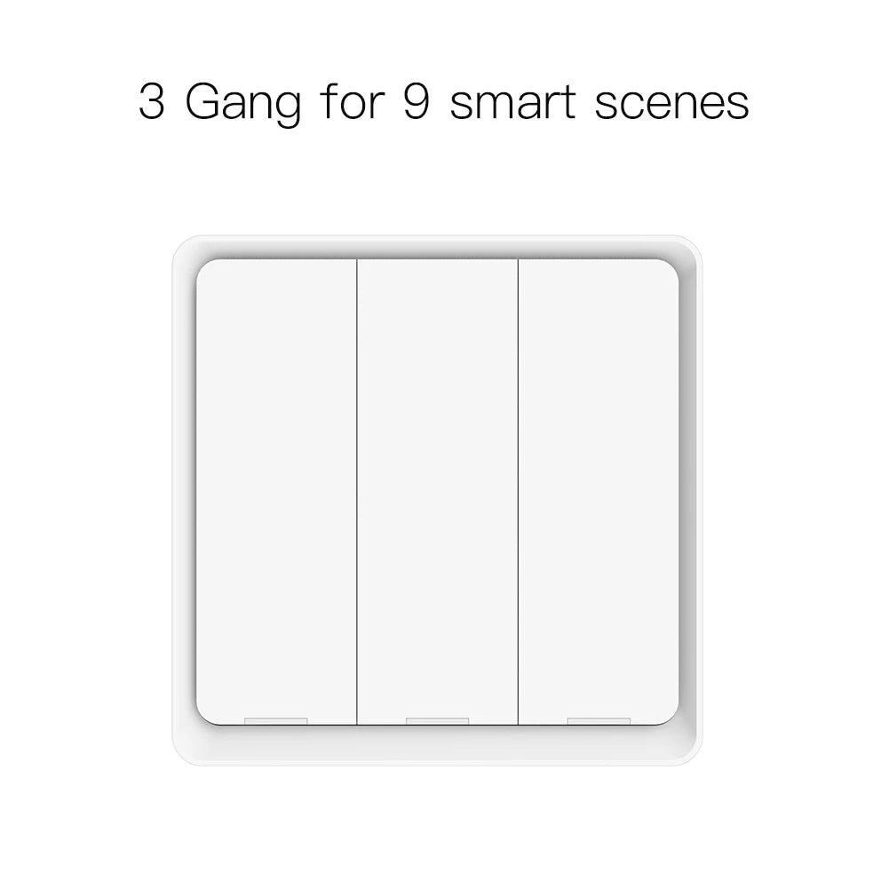Moes ZigBee Wireless Scene Switch 12 control modes Handheld Push Button Setup Home Automation Scenario Tuya Smart Devices