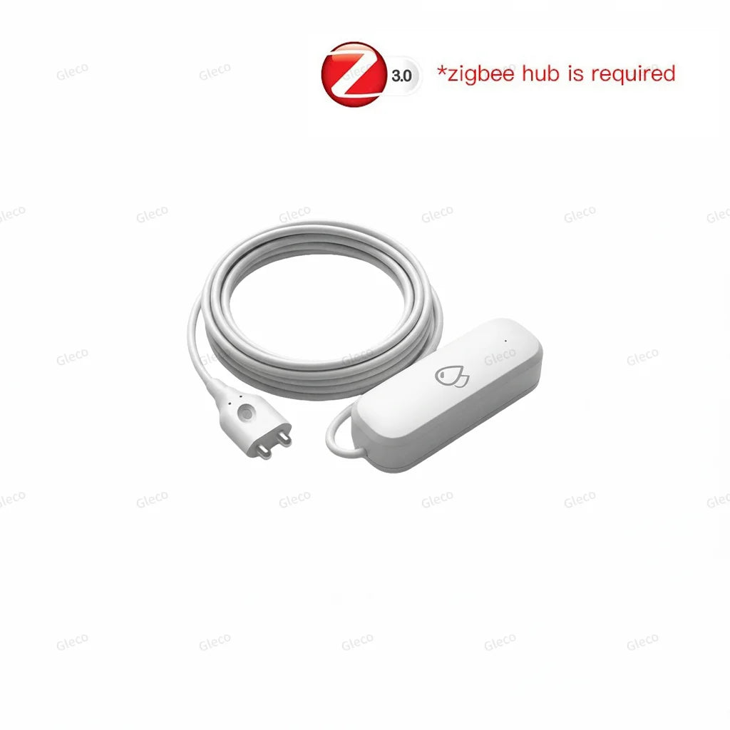 Tuya Zigbee Water Leak Sensor Flood Leakage Detector Smart Life Security Alarm APP Remote Monitoring For Home Automation Linkage