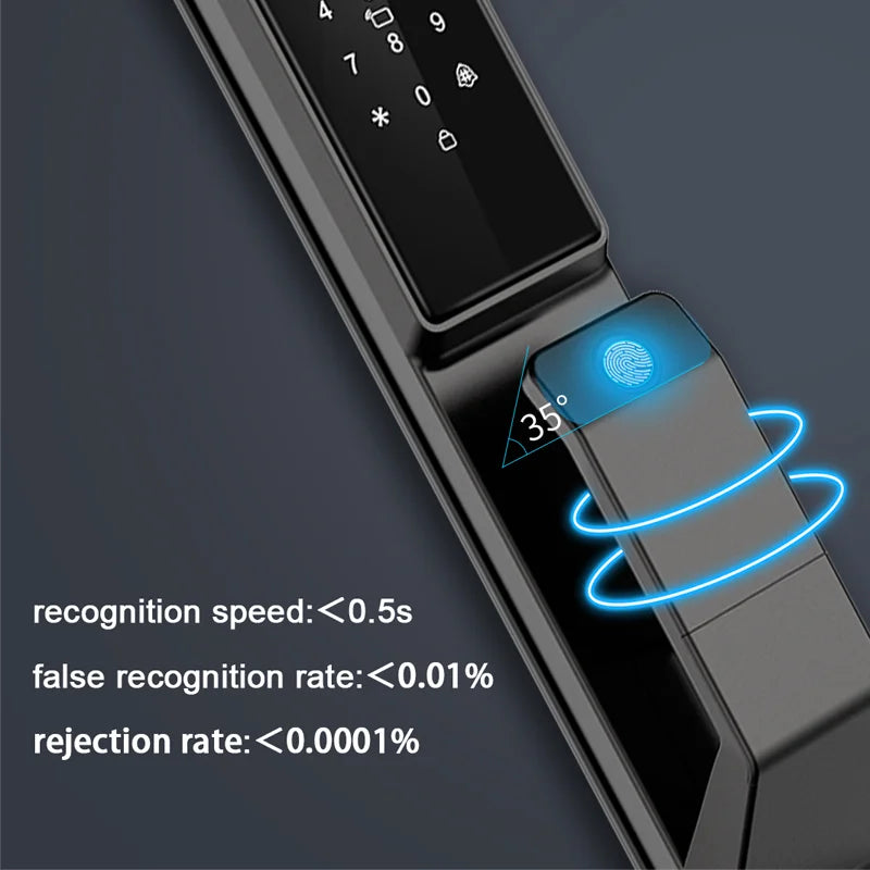 Outdoor Waterproof Lock Wifi Tuya APP Remote Voice Intercom Electronic Door Lock Face Fingerprint Smart Door Lock With Camera
