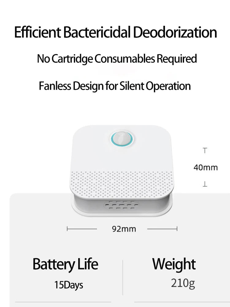 HOMEFISH Smart Cat Odor Purifier For Cat Litter Box Deodorizer Pet Toilet Air Purifier Dog Cat Litter Deodorant