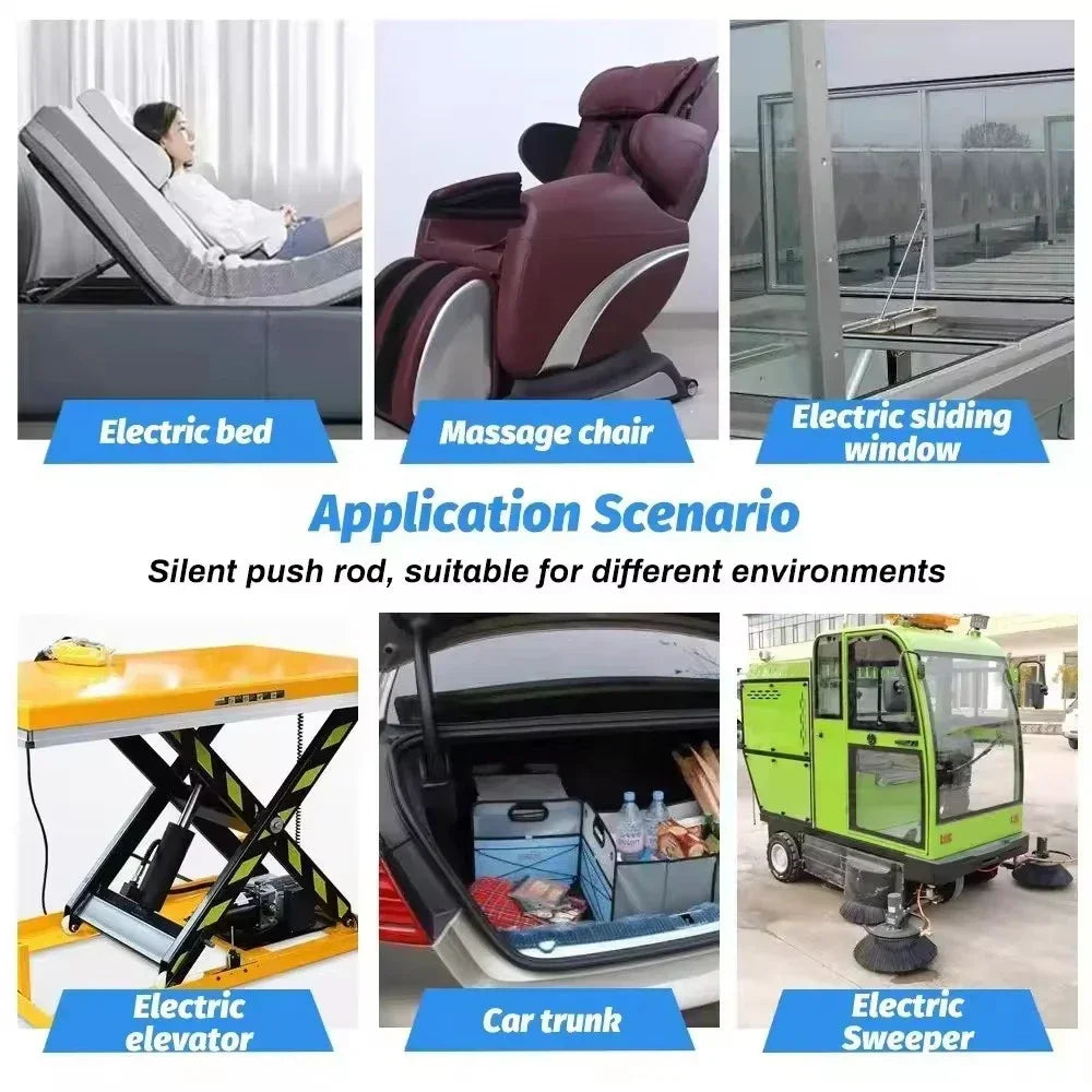 DC12V Micro Electric Linear Actuator Mini Telescopic Rod Push Rod 188N Reciprocating DC Motor for Elevating Table Automatic Bed