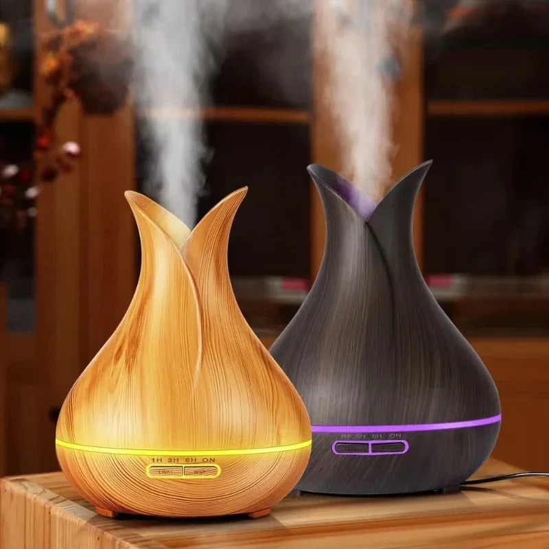 WiFi Smart Air Humidifier 400ml Essential Oil Diffuser deco home ball perfume wood Aroma Air wireless Humidifiers Home fragrance