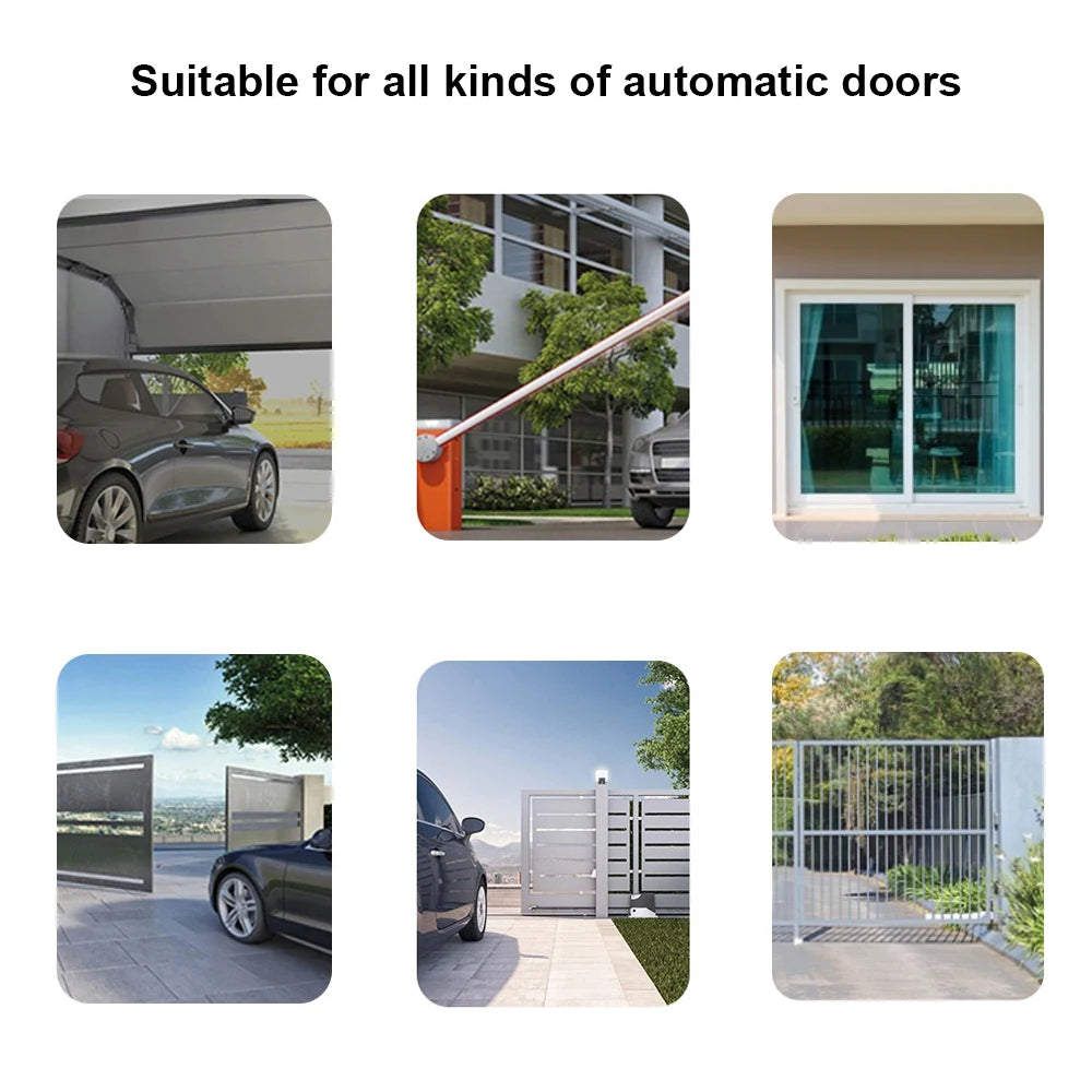 WIFI Smart Garage Gate Electric Door Access Motor Switch DC12V 24V AC220V 1/2CH Pulse Relay Module RF433 Remote Works with Tuya