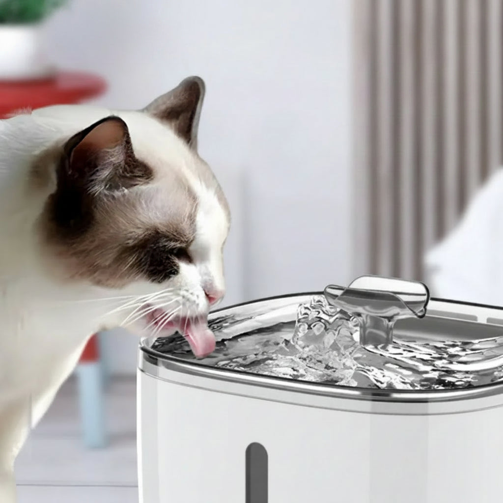 Cat Water Fountain, 2.5L/84oz Tuya Smart App Pet Water Fountain,Automatic Water Dispenser for Cats Inside with SUS304 Bowl