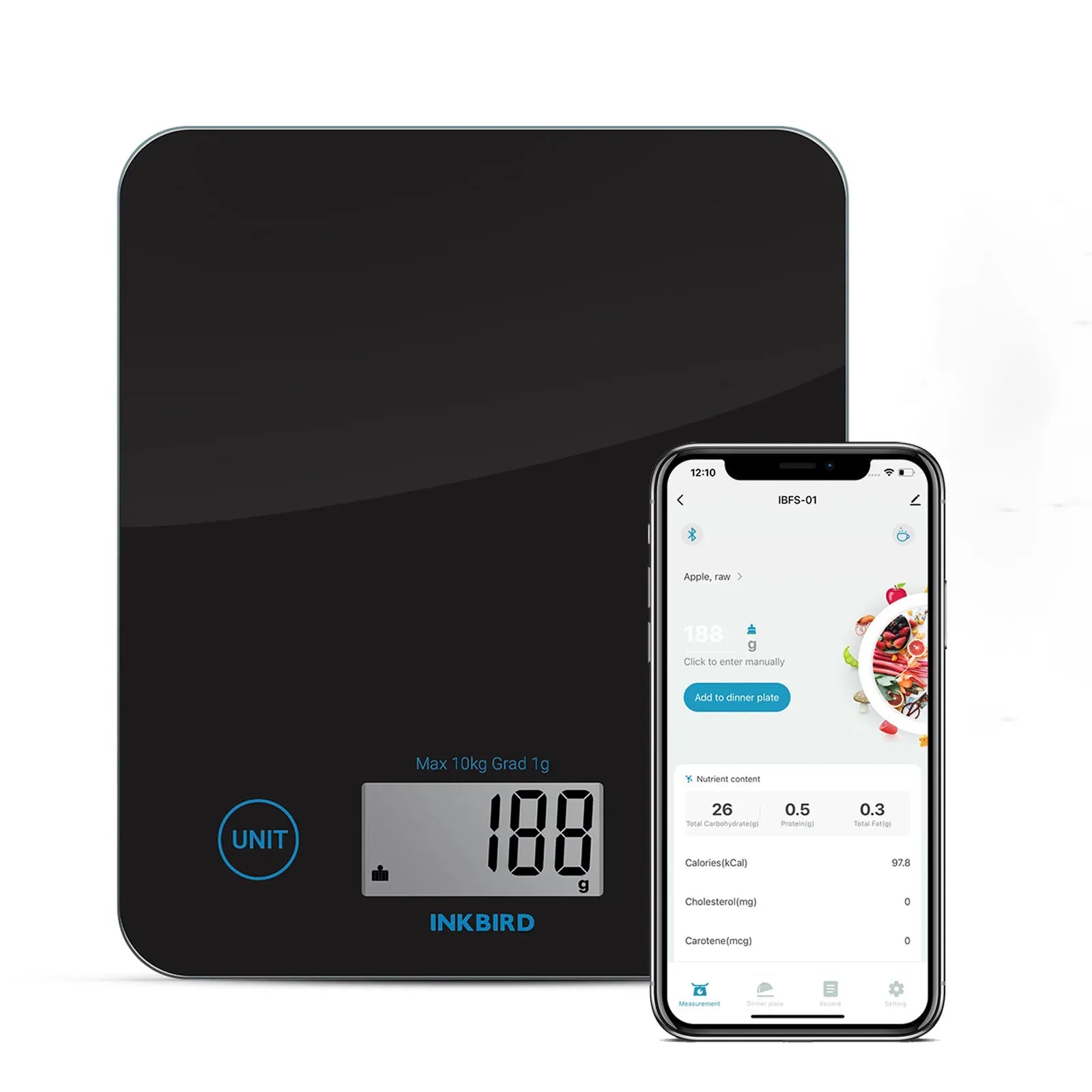 INKBIRD Bluetooth Kitchen Scale High-Precision Electronic Pastry Baking Scale Household Digital Scale for Cooker,Baker