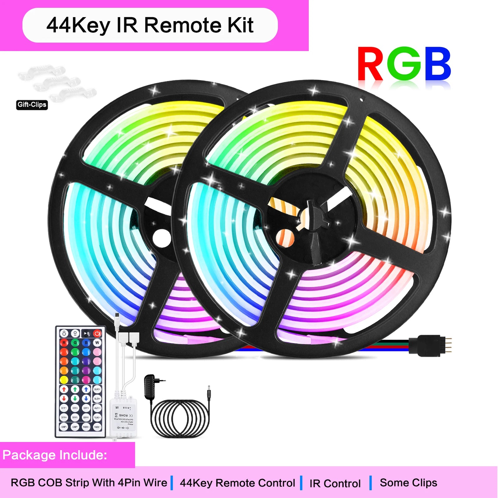 12V 24V Smart RGB COB LED Neon Strip WIFI Bluetooth App&Remote Control 576LED/m Waterproof Neon Light Indoor Outdoor Decor 1-20M