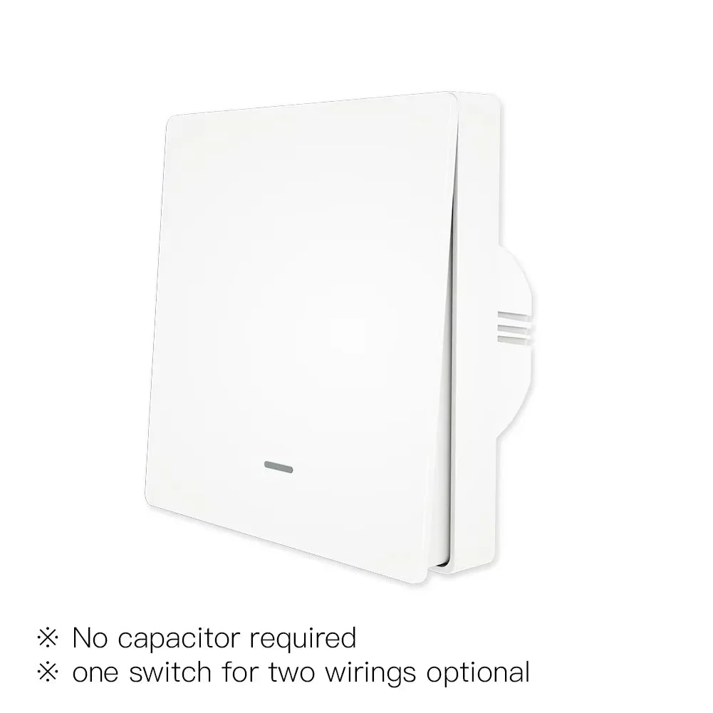 MOES Smart Light Switch Tuya ZigBee No Neutral Wire No Capacitor Needed Smart Life 2/3 Way Works with Alexa Google APP Remote