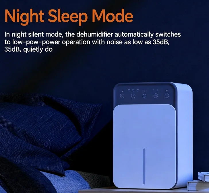 Intelligent Portable Dehumidifier Moisture Absorption Deodorization Mold Removal Device For Bedroom Office Damp Control