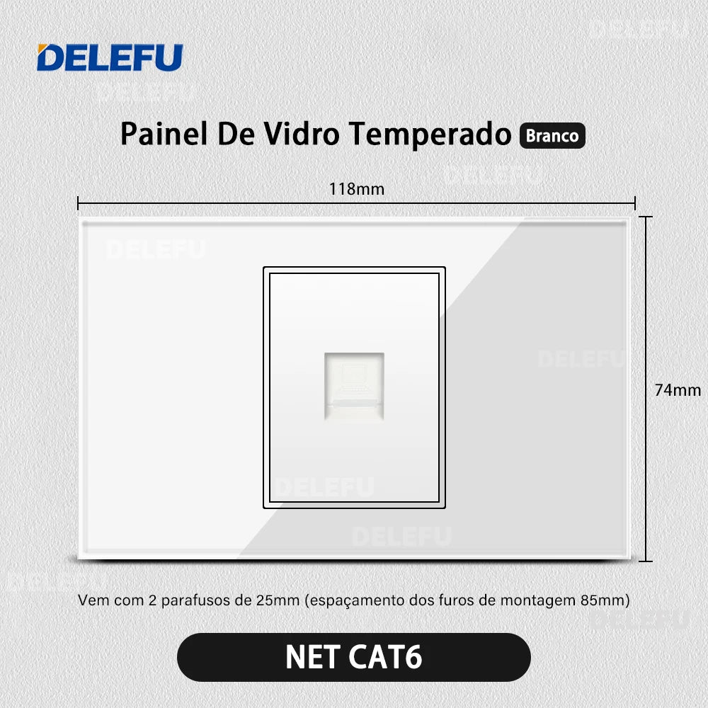 Delefu Brazil USB-C Wall Socket