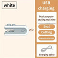 Electric Heat Bag Sealing Machine USB Charging magnetic attraction 2in1 Seal Cutting Handheld Plastic Bag Heat Sealer 2026