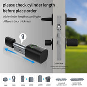 Tuya Bluetooth Fingerprint Cylinder Lock