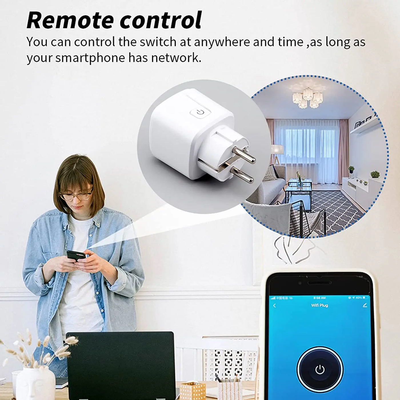 Tuya 20A Power Monitoring Plug