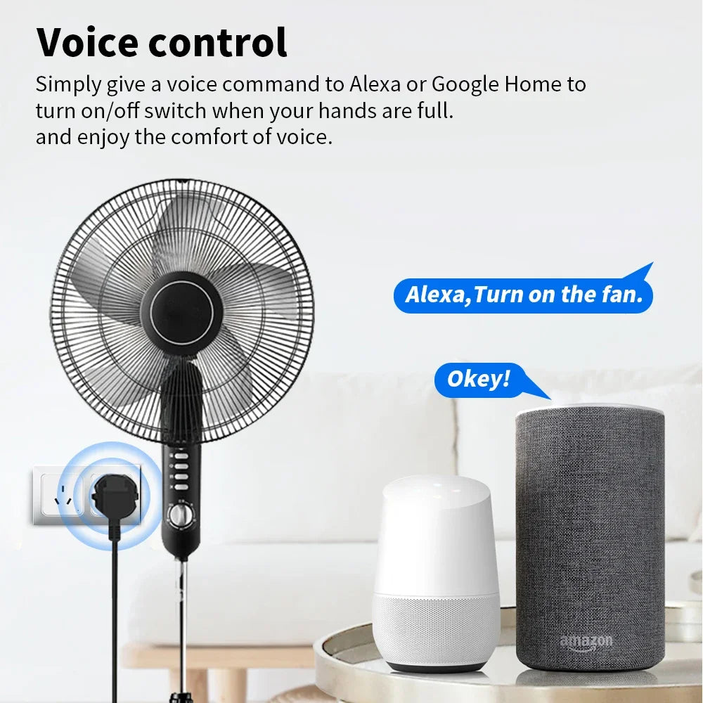 Tuya Wifi Zigbee 16A Smart Plug With Energy Metering Function AU Smart Socket Smart Life App Control Work With Alexa Google Home