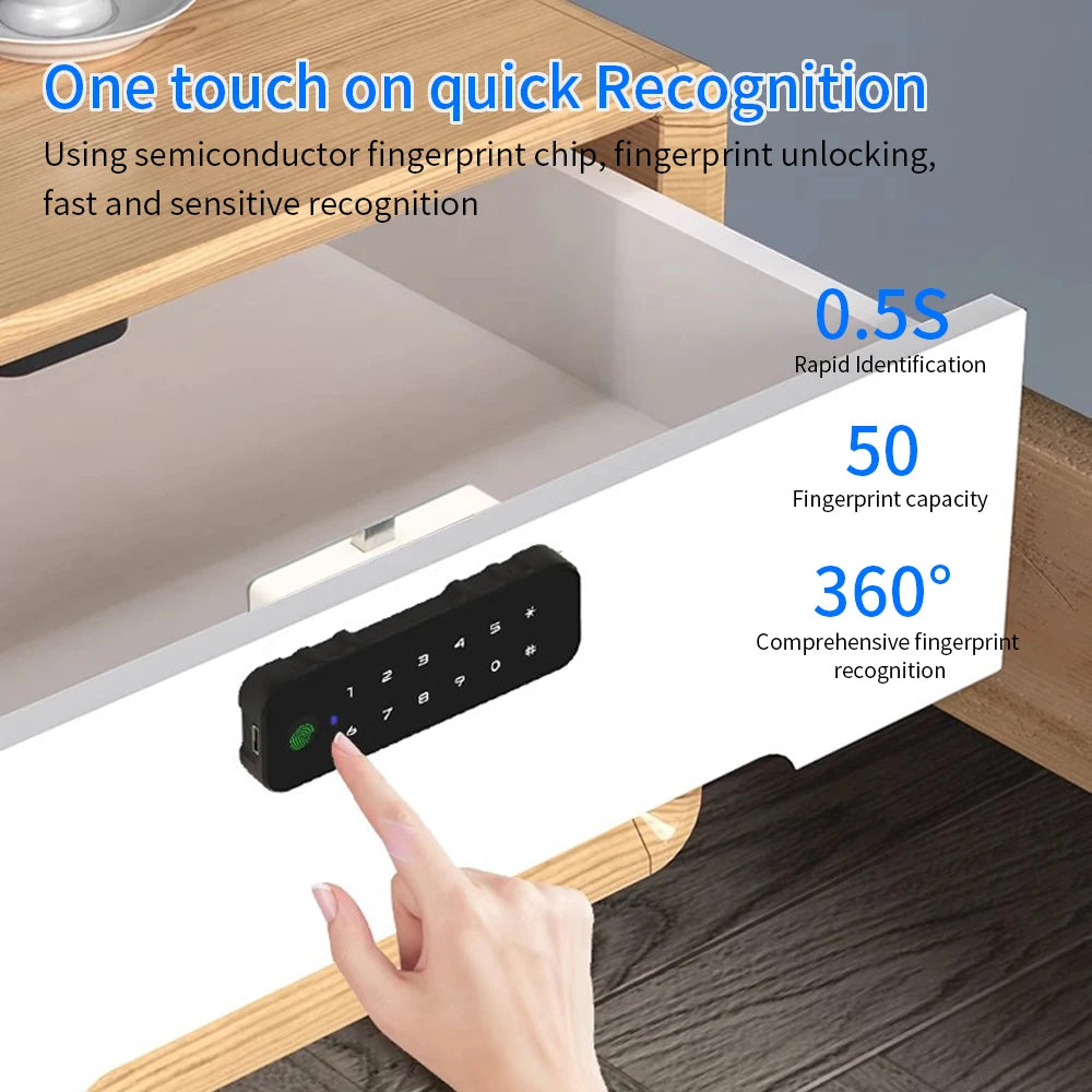 Support Tuya App Invisible Electronic Cabinet Lock Keyless Hidden Door Lock for Furniture Cabinet Drawer Castle Security System