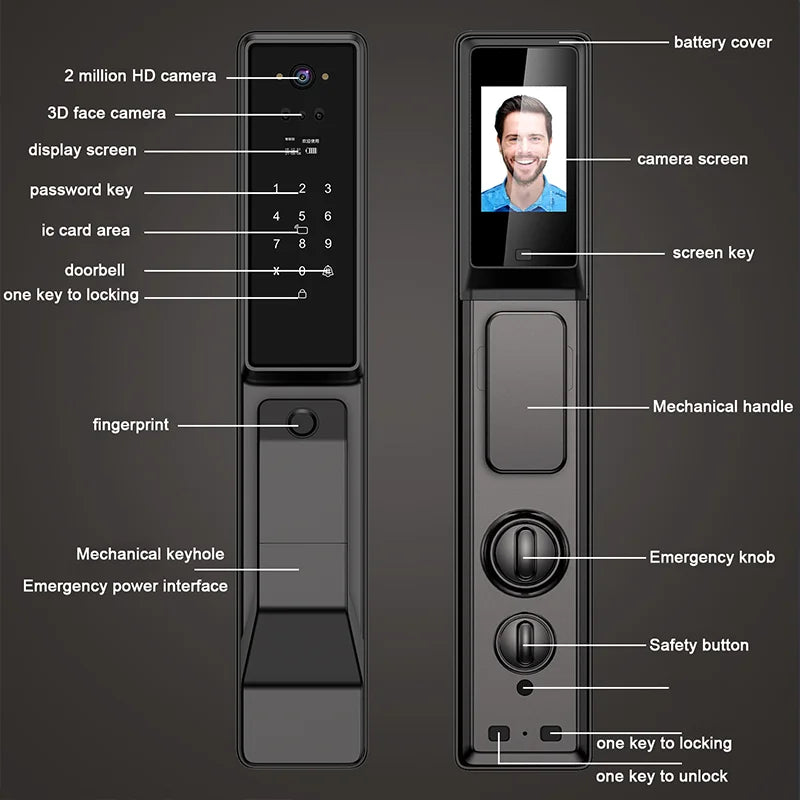 Tuya Camera Biometric Door Lock