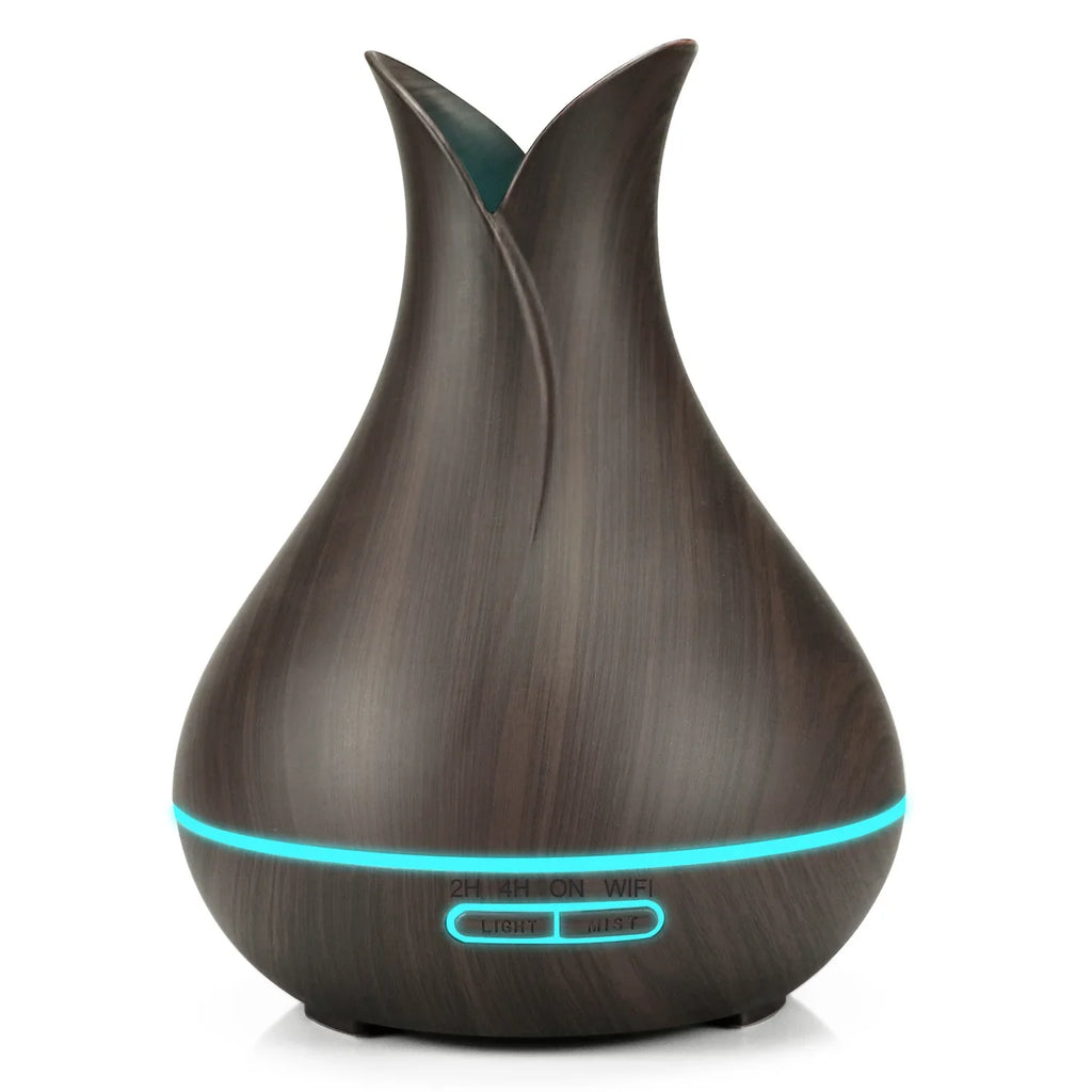 WiFi Smart Air Humidifier 400ml Essential Oil Diffuser deco home ball perfume wood Aroma Air wireless Humidifiers Home fragrance