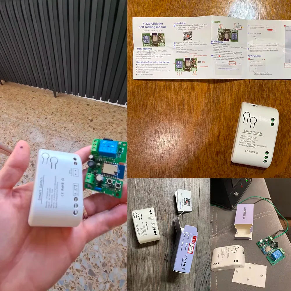 WiFi Smart Garage Door Opener Switch Sliding Gate Controller Work With Alexa Echo Google Home SmartLife Tuya APP Remote Control